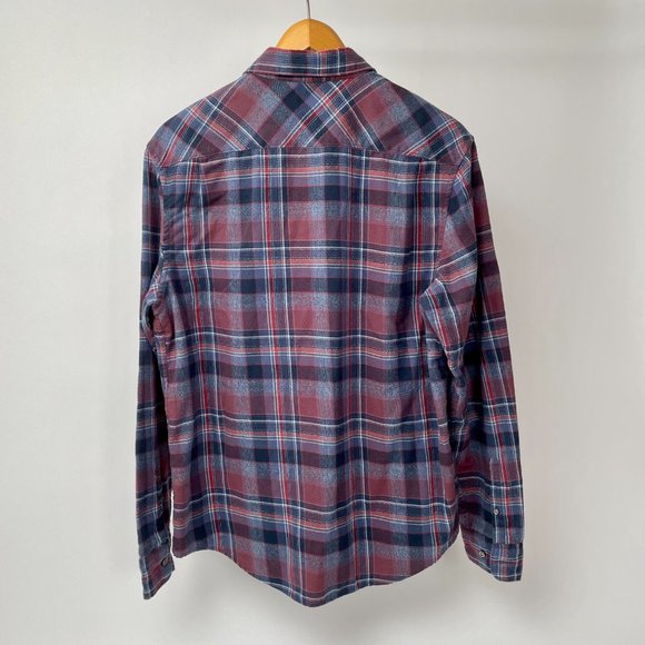 Mens Plaid Original Penguin Long Sleeve Button Up Flannel, Size XL Heritage Slim - Picture 5 of 5